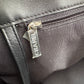 CHANEL Black Quilted Calfskin Tote Bag Classic CC Lock Silver Hardware