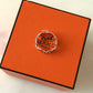 HERMES Enchaine Chaine d’ Ancre 18KT Rose Gold Small Ring Size 50