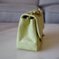 CHANEL 23C Light Green Microchipped Classic Quilted Square Mini Flap Bag Light Gold Hardware