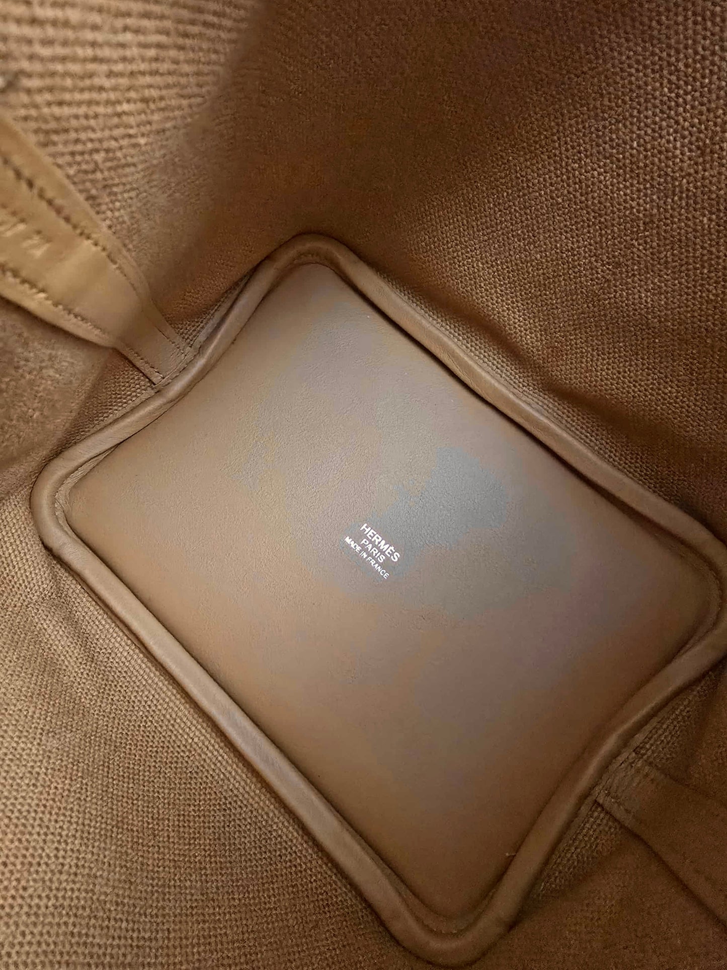 HERMES Picotin 18 Cargo Swift/Toile Canvas Sesame Palladium Hardware B Stamp