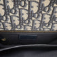DIOR Montaigne 30 Blue Oblique Jacquard Medium Flap Bag Gold Hardware