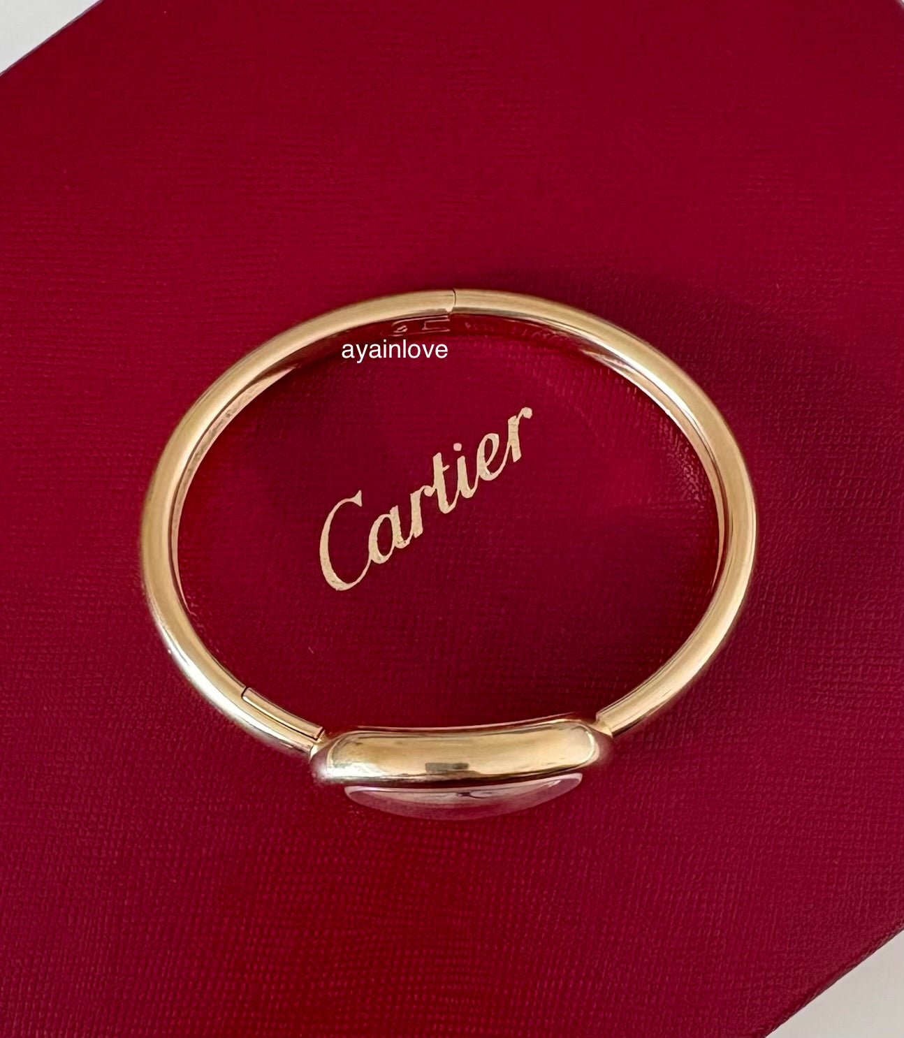 CARTIER 18KT Yellow Gold Baignoire 2025 Small Model Watch Size 17
