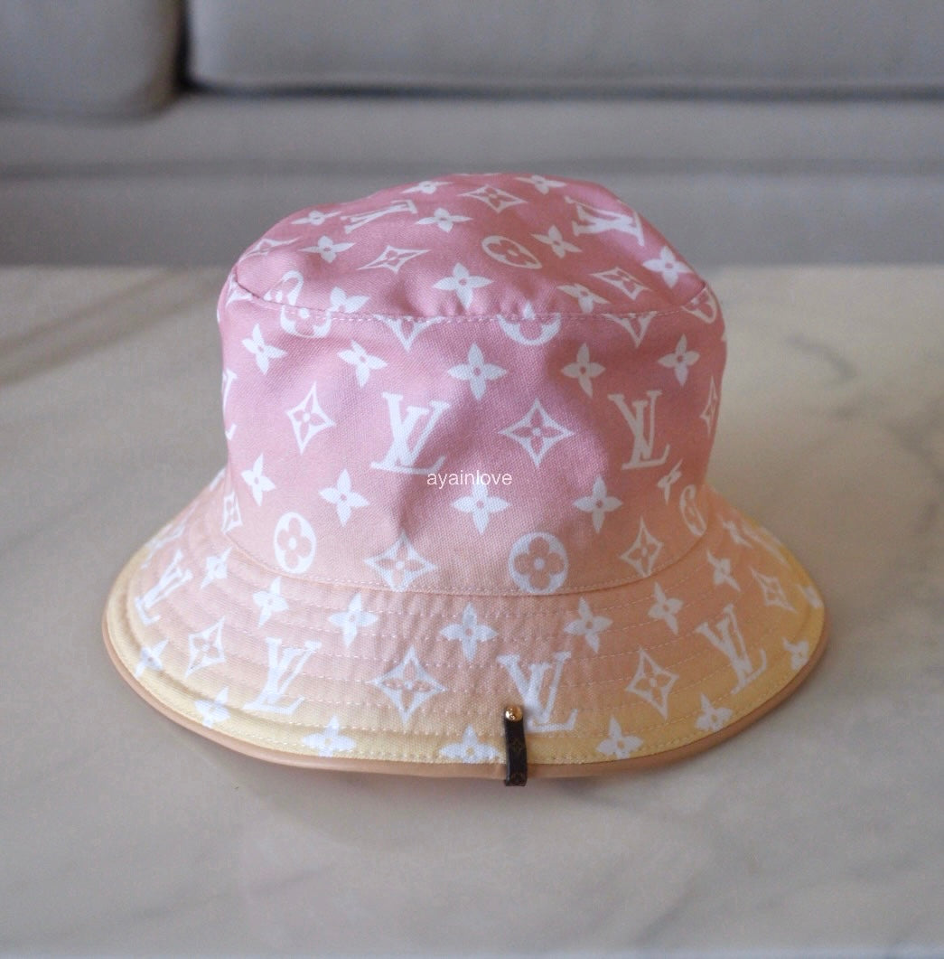 LOUIS VUITTON LV Summer by the Pool Gradient Pink Yellow Monogram Buck AYAINLOVE CURATED LUXURIES