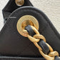CHANEL 25 Mini Black Caviar Microchipped Bag Gold Hardware
