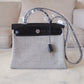 HERMES Herbag Zip 31 Vache Hunter Ecru Noir Palladium Hardware U Stamp