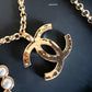 CHANEL 24S Pearl COCO No. 5 Adjustable Chain Belt Gold Hardware