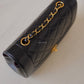 CHANEL Vintage Black Quilted Lambskin Small Diana Flap Bag 24KT Gold Plated Hardware Series 3
