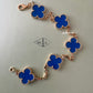 Van Cleef Arpels VCA 5 Motifs Agate Bracelet 18KT Yellow Gold Vintage Alhambra 2025
