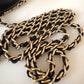 CHANEL Black Lambskin Top Handle Rectangular Mini Gold Hardware