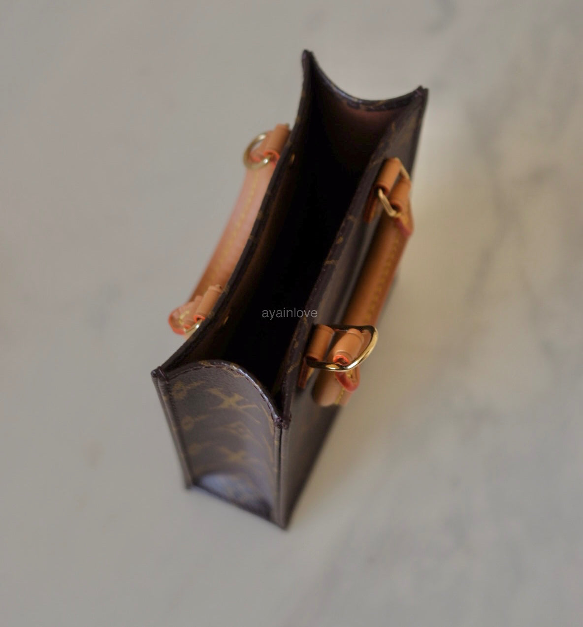 LOUIS VUITTON Petit Sac Plat Monogram Bag