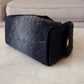 CHANEL 26P Black Washed Denim Small 25 Bag Gold Hardware