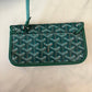GOYARD Green Goyardine Hobo Boheme PM Bag with Blue Heart Stamp