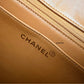 CHANEL Vintage Dark Beige Quilted Jumbo Classic Single Flap Oversized CC Bag 24KT Gold Plated Hardware Series 3