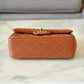 CHANEL 22S Caramel Brown Lamb Skin Rectangular Mini Light Gold Hardware