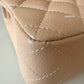 CHANEL Beige Clair Caviar Small Classic Flap Bag Gold Hardware