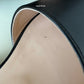 FENDI Vitello Maya Black FF Embossed Monogram Buckle Flat Slides Mules Size 38