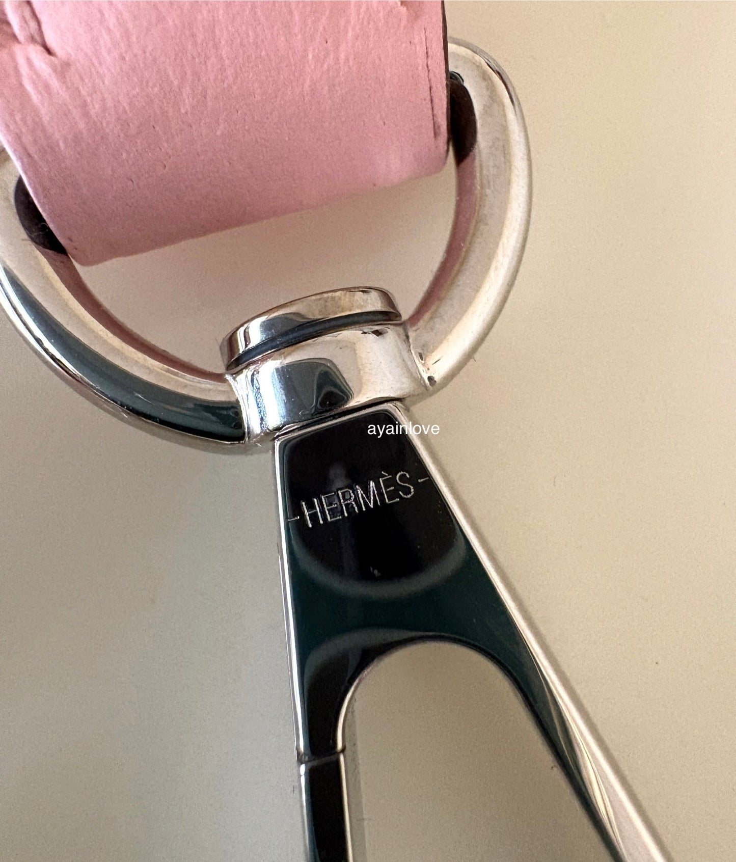 HERMES Mini Evelyne TPM 16 Amazone Rose Sakura Clemence Palladium Hardware W Stamp