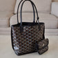 GOYARD Anjou Mini Goyardline Canvas/Calfskin Reversible Tote Bag