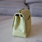 CHANEL 23C Light Green Microchipped Classic Quilted Square Mini Flap Bag Light Gold Hardware