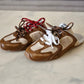 Miu Miu x New Balance 530 SL Brown Cinnamon Bleached Calfskin Mules Loafers Shoes Size 38 EU