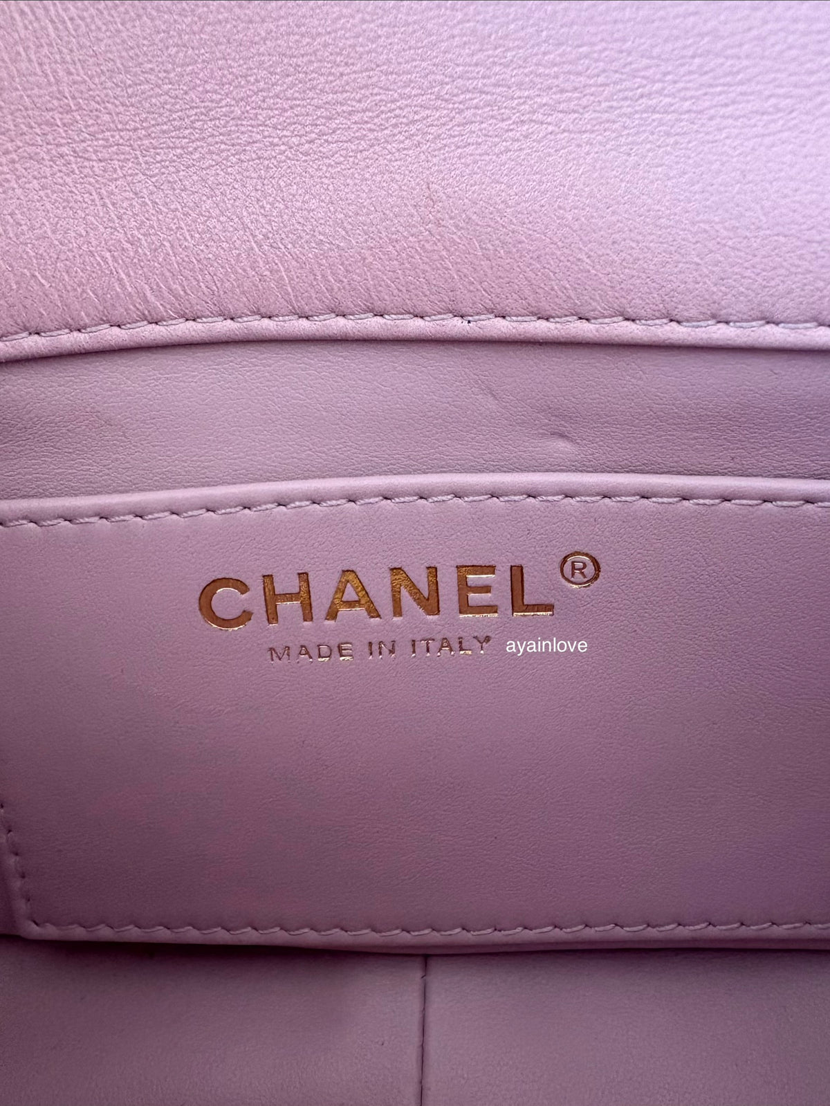 CHANEL 24S Pink Lambskin Twin Pearls Quilted Mini Flap Bag Adjustable Gold Hardware
