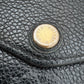 LOUIS VUITTON LV Sarah Black Monogram Empreinte Wallet Gold Hardware