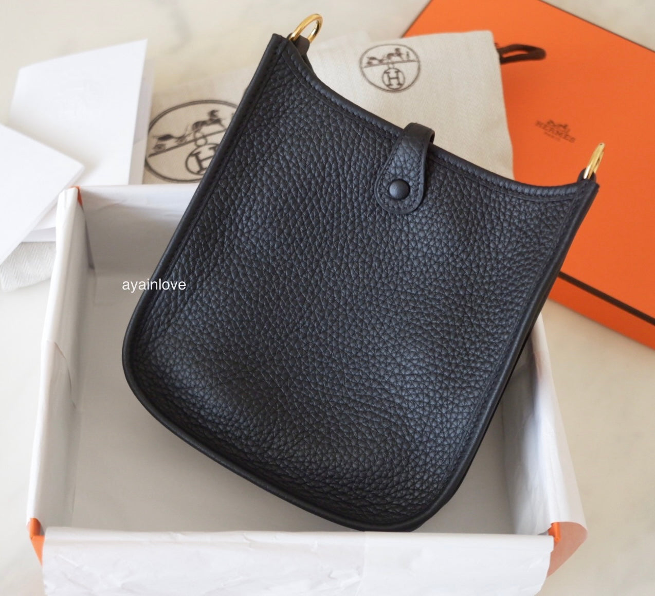 Hermes evelyne tpm black 2025