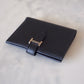 HERMES Bearn Compact Wallet Epsom Black Noir Palladium Hardware C Stamp
