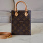 LOUIS VUITTON Petit Sac Plat Monogram Bag