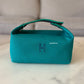 HERMES Bride-A-Brac Green Canvas Toilette Au Carre Case Small PM Palladium Hardware