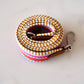 HERMES Multicolour 25 mm Pink Blue Yellow Strap 105 cm Palladium Hardware