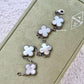 Van Cleef Arpels VCA 5 Motifs Bracelet White Mother of Pearl 18KT White Gold Vintage Alhambra