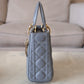 DIOR Small Lady Dior Grey Cannage Lambskin My ABCDior Bag