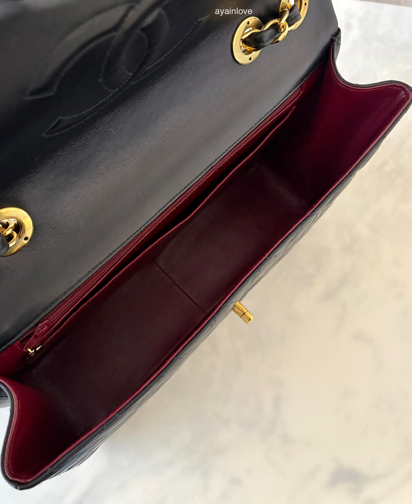 CHANEL Vintage Black Quilted Maxi XL Jumbo Classic Single Flap Oversized CC Bag 24KT Gold Plated Hardware Series 3