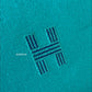 HERMES Bride-A-Brac Green Canvas Toilette Au Carre Case Small PM Palladium Hardware