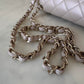 CHANEL 19S Iridescent Beige Lambskin Medium/Large Classic Flap Light Gold Hardware