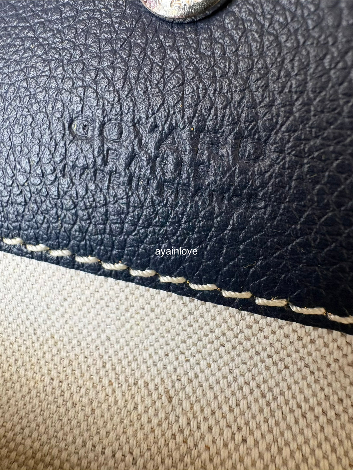 GOYARD St Saint Louis PM Navy Blue Tote Bag