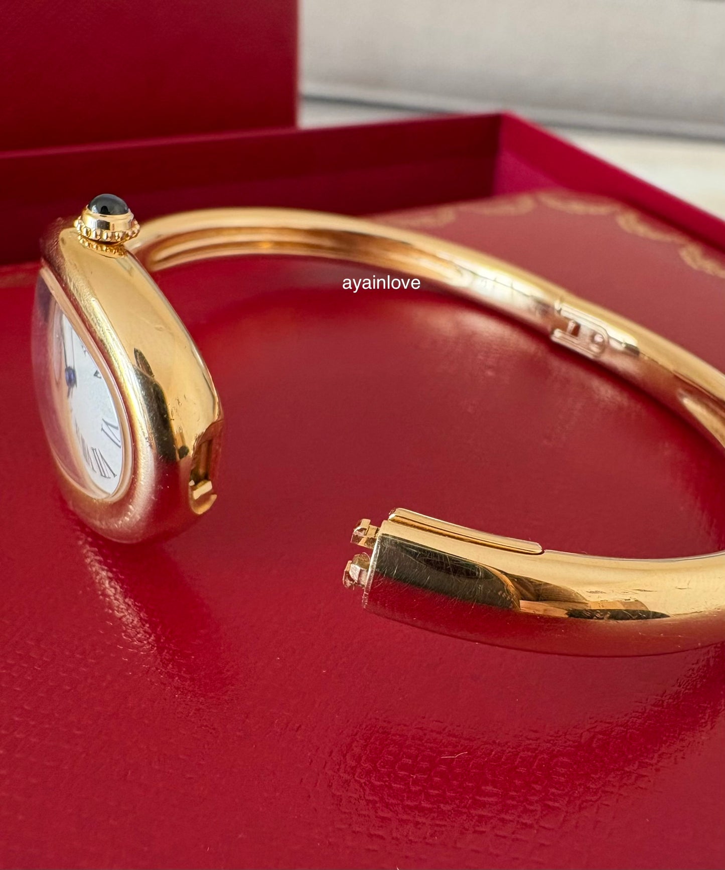 CARTIER 18KT Yellow Gold Baignoire 2025 Small Model Watch Size 17