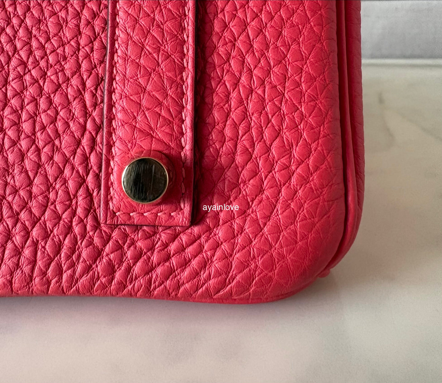 HERMES Birkin 35 Togo Rouge Pivoine Gold Hardware R Stamp