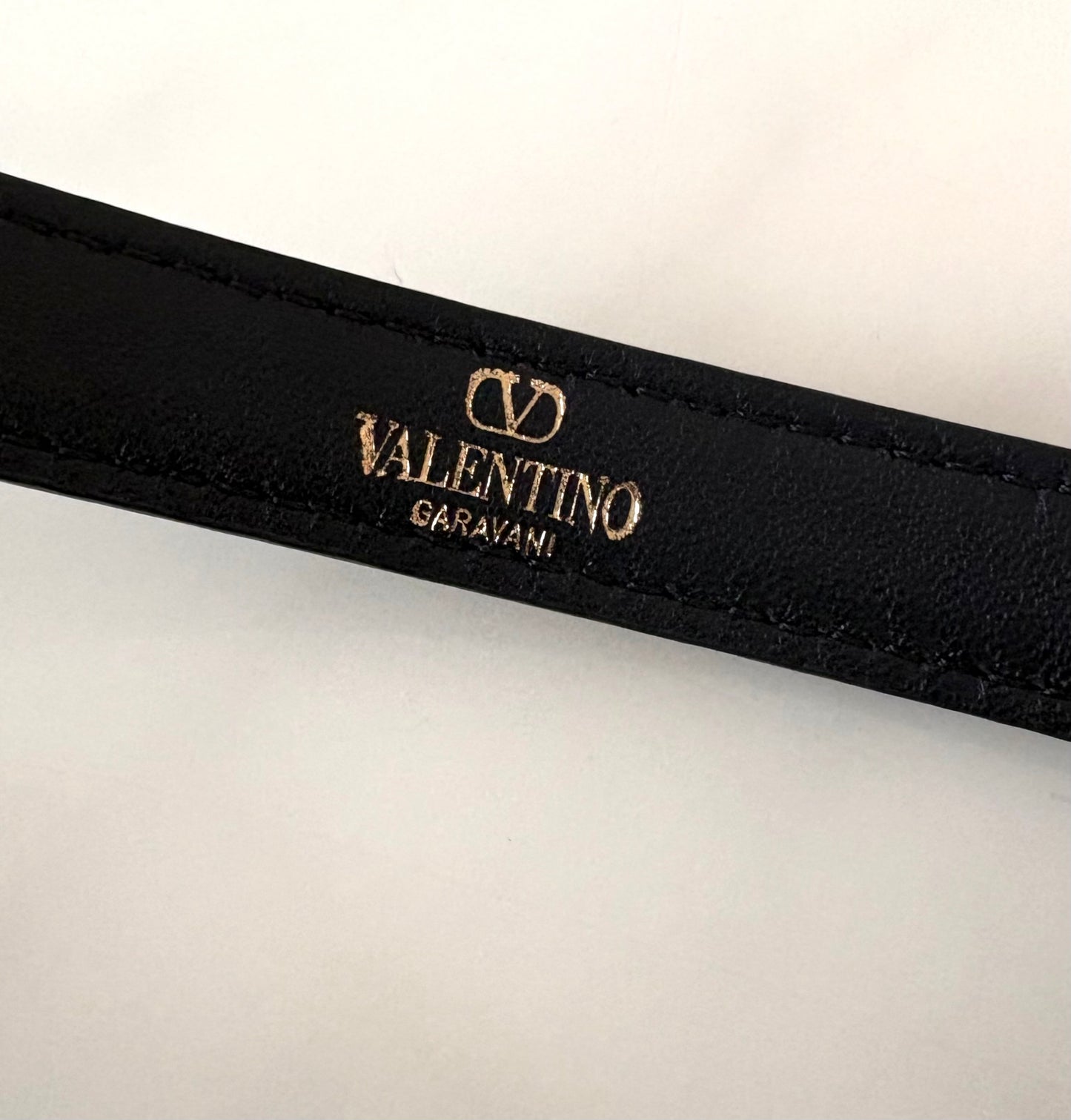 VALENTINO Vlogo Black Moon Zip Up Mini Hobo Bag Gold Hardware