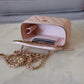 CHANEL 22C Light Beige Caviar Rectangular Vanity On Chain Light Gold Hardware
