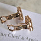 Van Cleef Arpels VCA Lucky Spring Plum Blossom Mother of Pearl 18KT Rose Gold Earrings