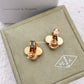VAN CLEEF ARPELS VCA 18KT Yellow Gold Guilloche Vintage Alhambra Earrings
