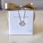 Van Cleef Arpels VCA White Mother of Pearl 18KT White Gold Vintage Alhambra Pendant Necklace