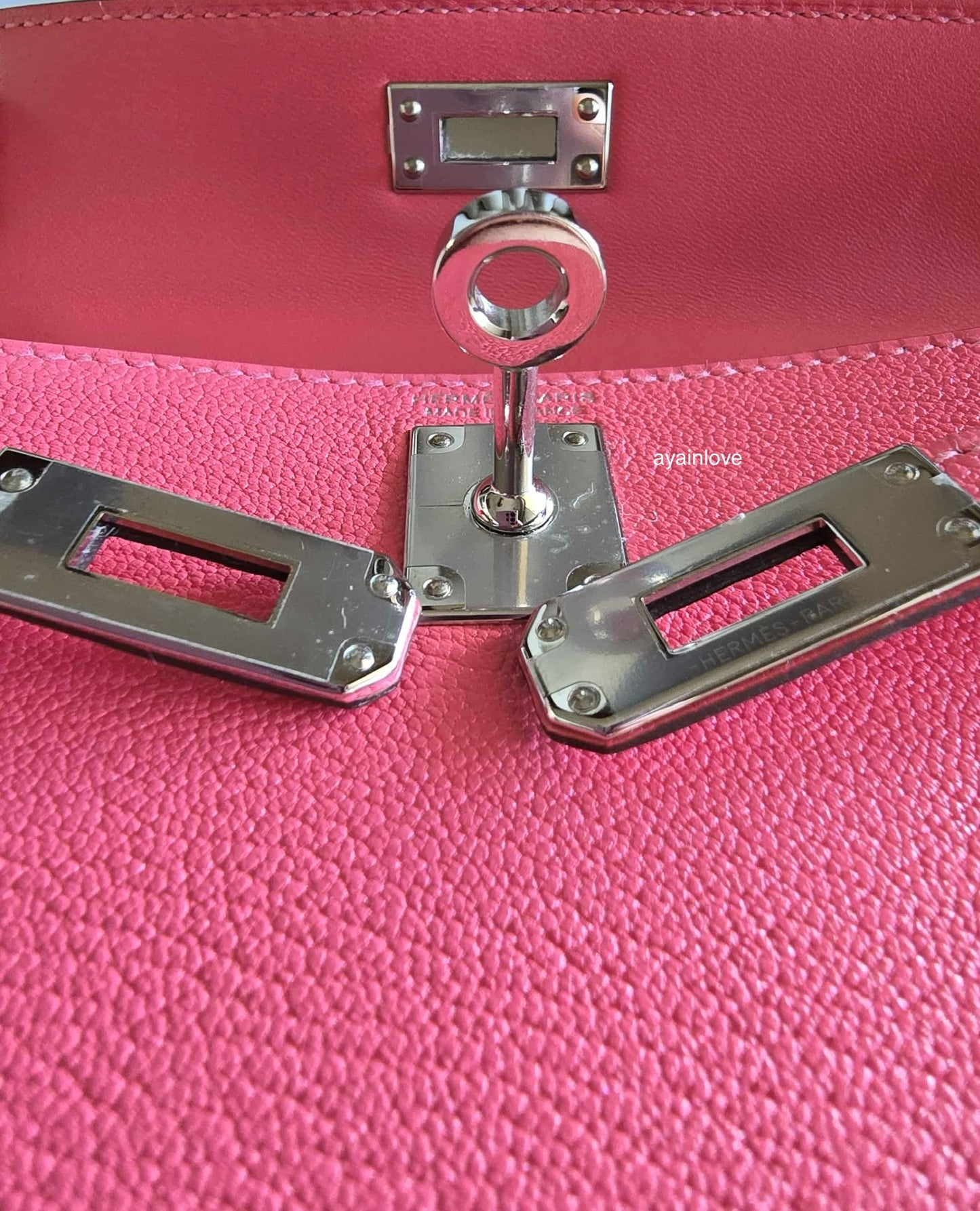 HERMES Mini Kelly 20 Pink Rose Lipstick Chèvre Mysore Palladium Hardware D Stamp