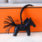 HERMES Rodeo PM Alligator Touch So Black  Bag Charm
