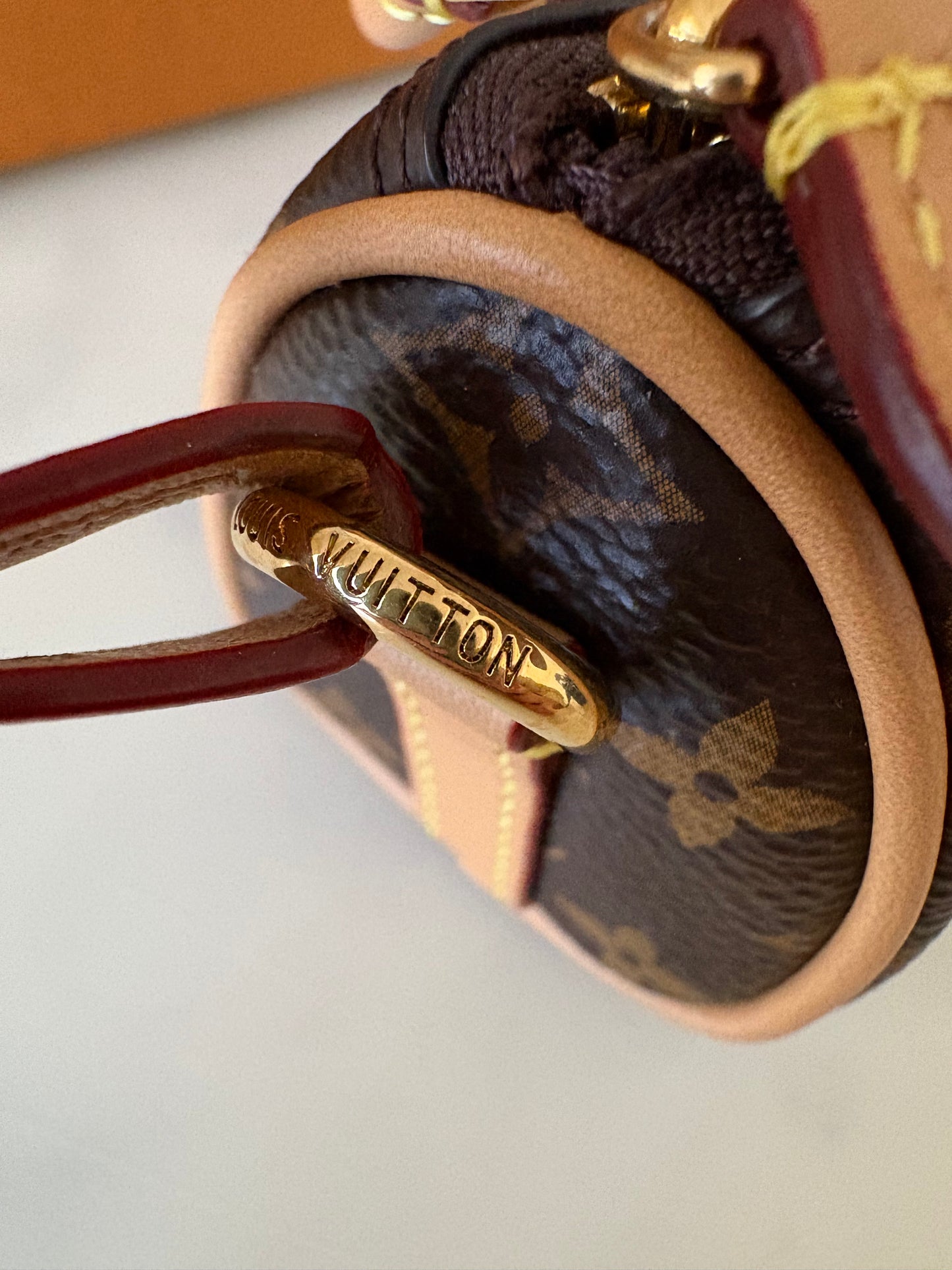 LOUIS VUITTON LV Micro Speedy Monogram Bag Charm