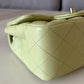 CHANEL 23C Light Green Microchipped Classic Quilted Square Mini Flap Bag Light Gold Hardware