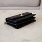 CHANEL 23S Black Caviar Wallet on Chain with Bag Charm Gold Hardware