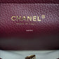 CHANEL 26S Burgundy Caviar Small Tote Urban Essential Bag Gold Hardware